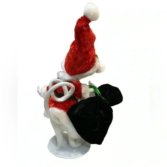 ANNALEE MOUSE DRESS AS SANTA w/Green Sack 2012 - Picture 3 of 7